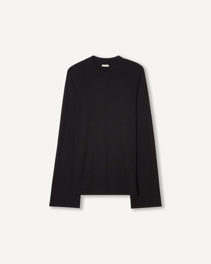Elongated Sleeve Top, black