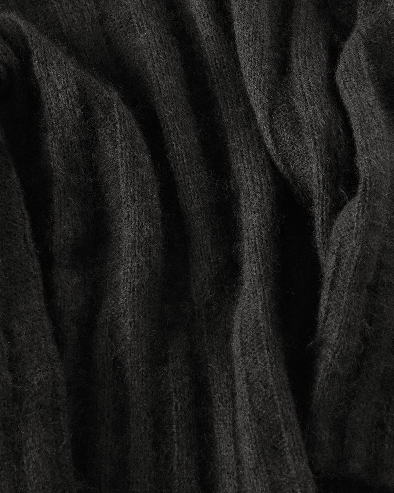 Mohair Rib Knit, black
