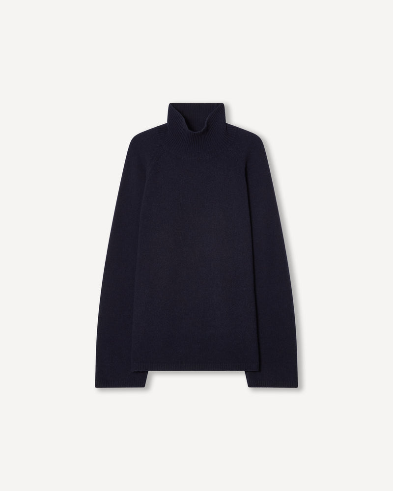 Raglan Sleeve Turtleneck, dark navy featured image